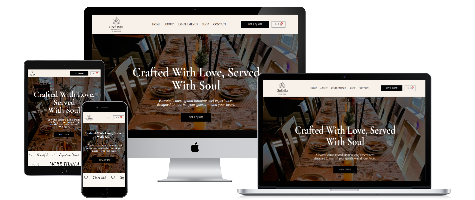 11 catering website
