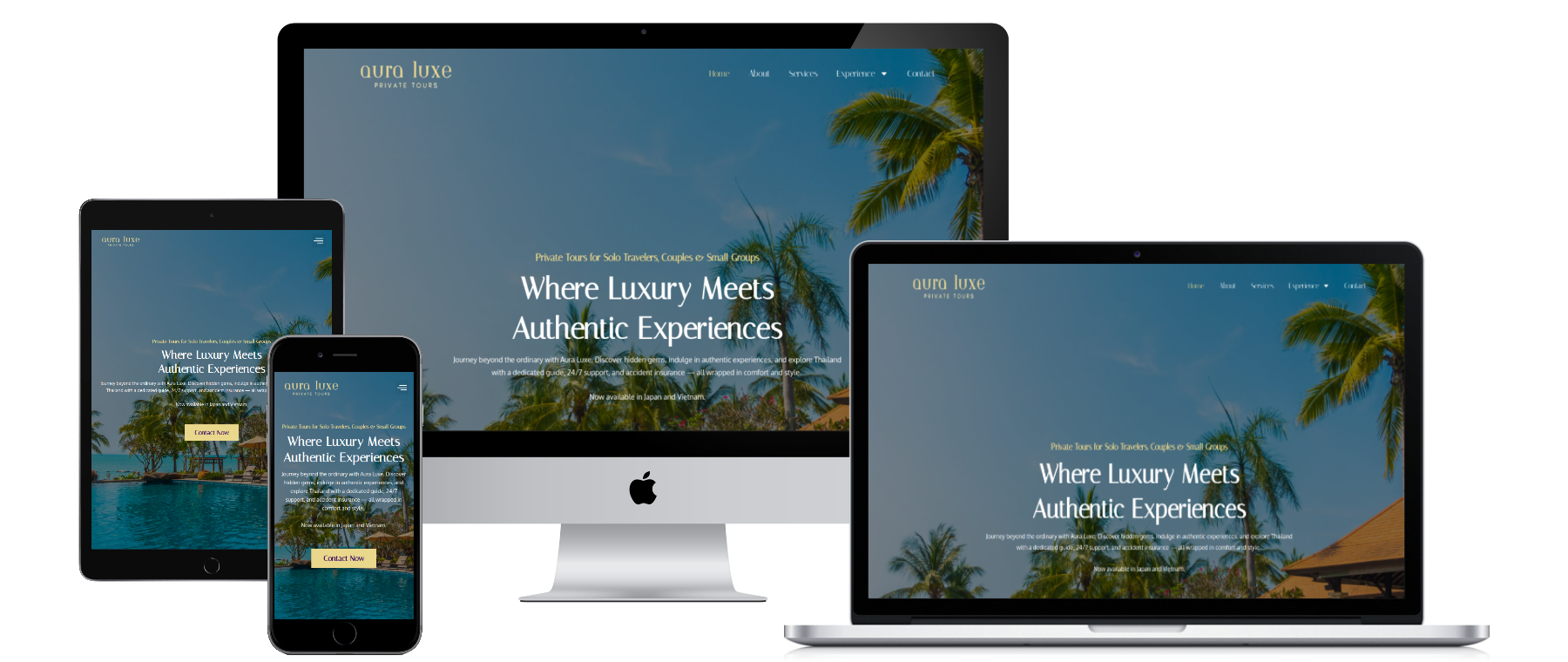 15 aura luxe tour website